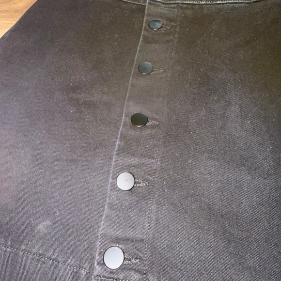 American Apparel | Size S | Vintage Black Denim Button-Down Skirt - Picture 5 of 9